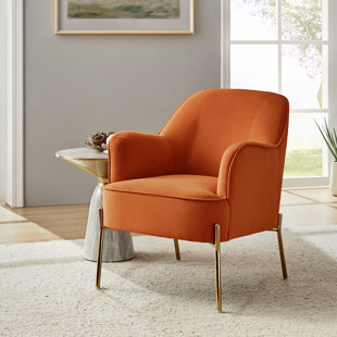 Orange discount chairs wayfair